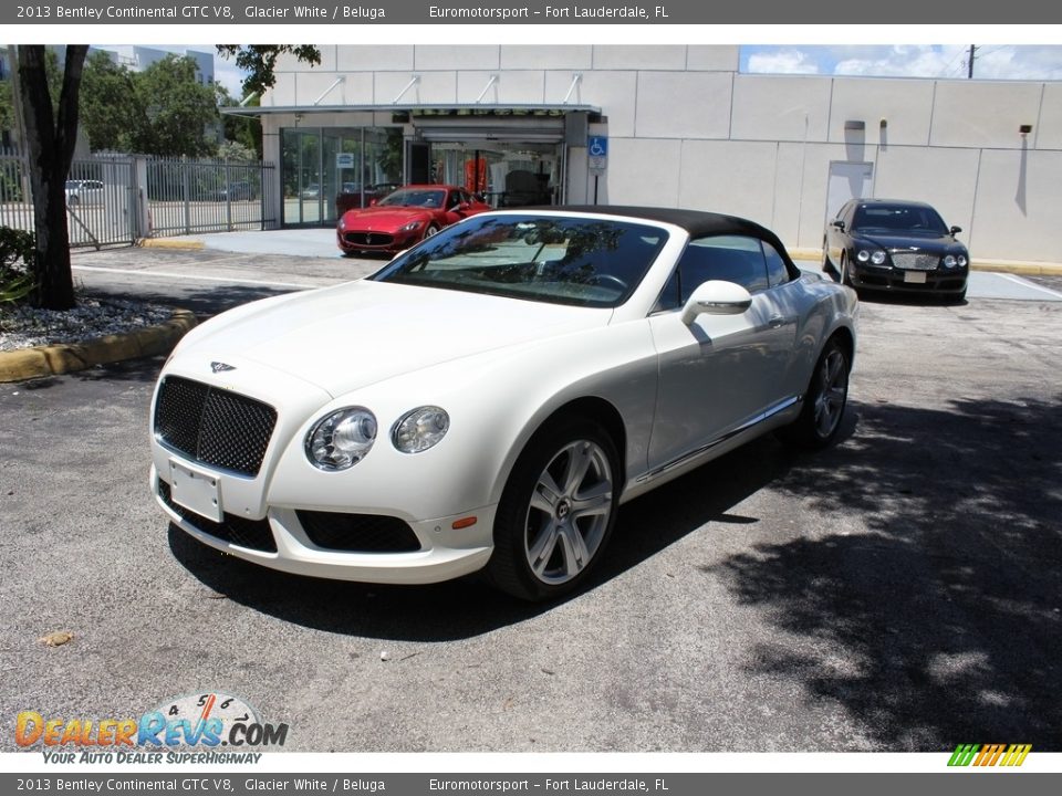 2013 Bentley Continental GTC V8 Glacier White / Beluga Photo #16