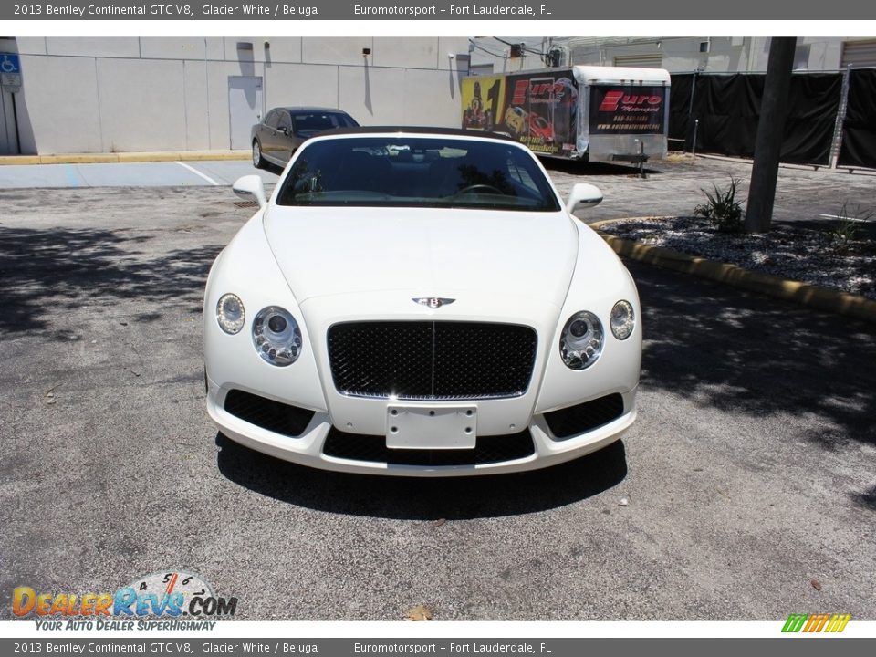 2013 Bentley Continental GTC V8 Glacier White / Beluga Photo #17