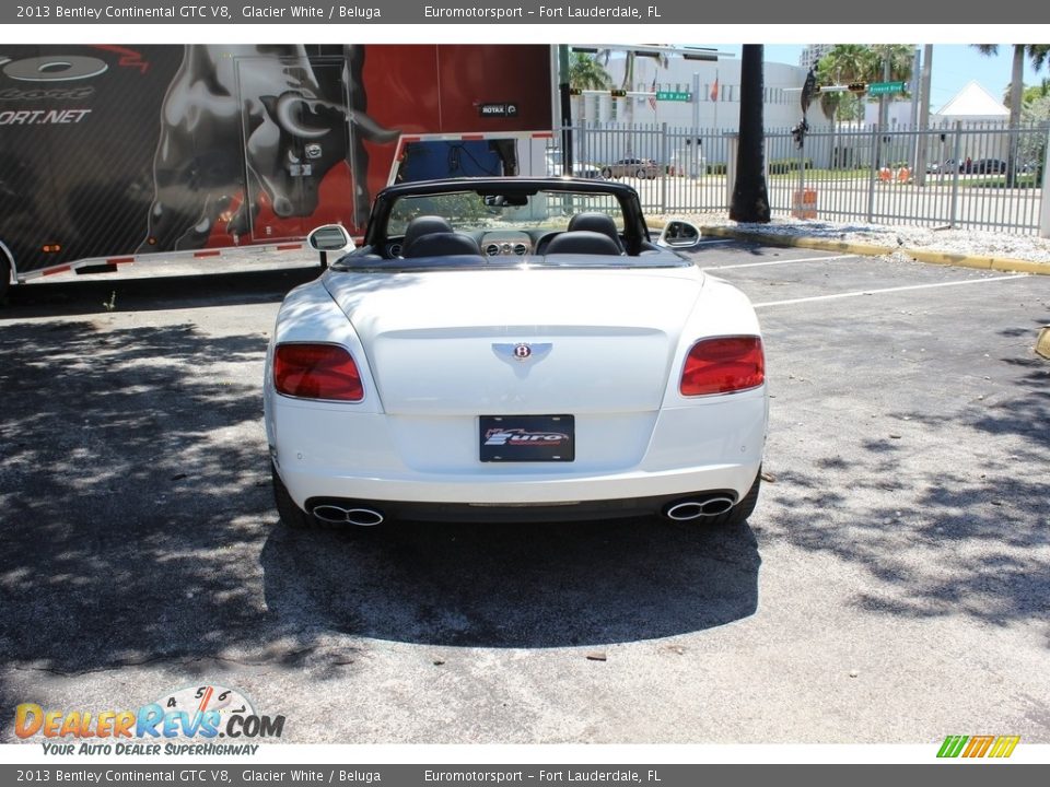 2013 Bentley Continental GTC V8 Glacier White / Beluga Photo #21