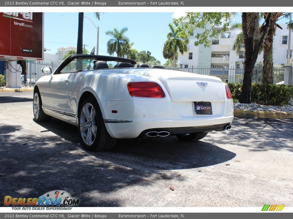 2013 Bentley Continental GTC V8 Glacier White / Beluga Photo #22