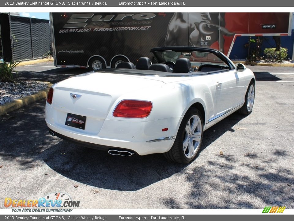 2013 Bentley Continental GTC V8 Glacier White / Beluga Photo #23