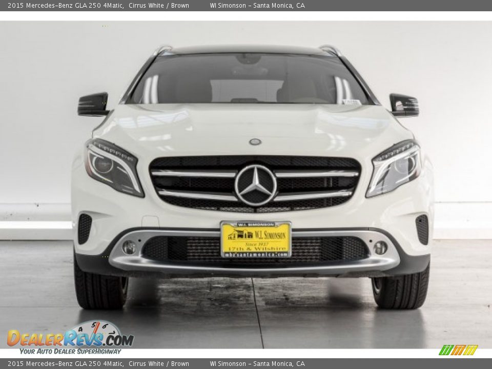 2015 Mercedes-Benz GLA 250 4Matic Cirrus White / Brown Photo #2