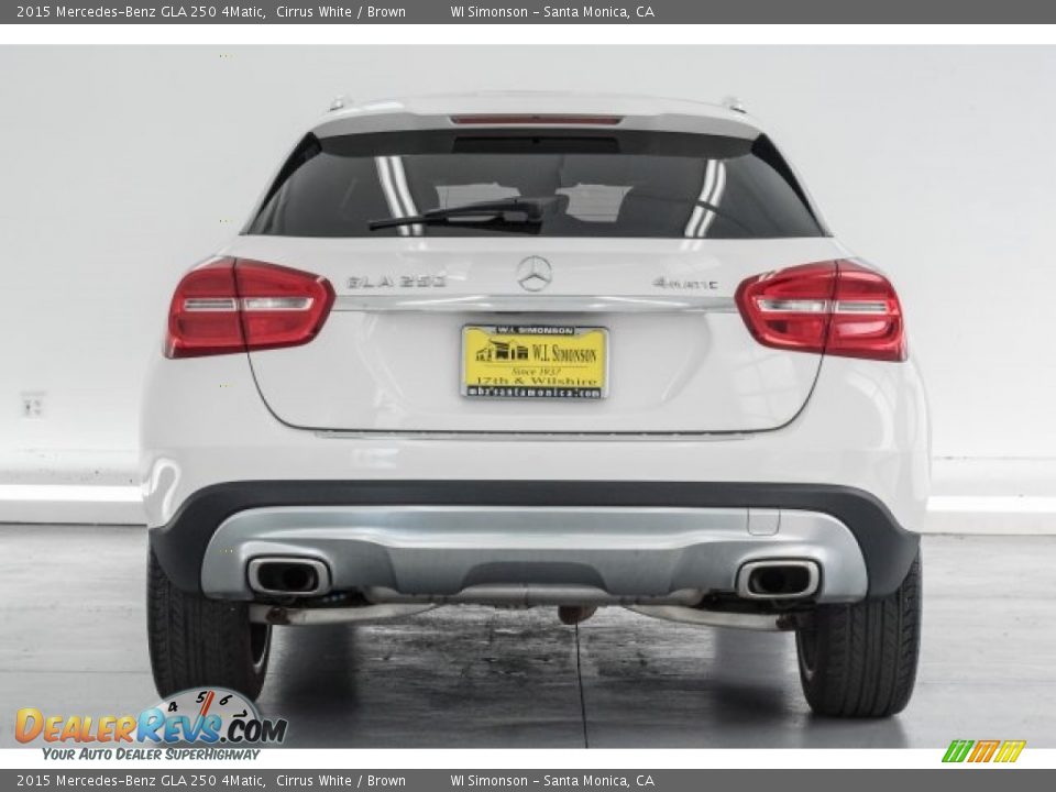 2015 Mercedes-Benz GLA 250 4Matic Cirrus White / Brown Photo #3