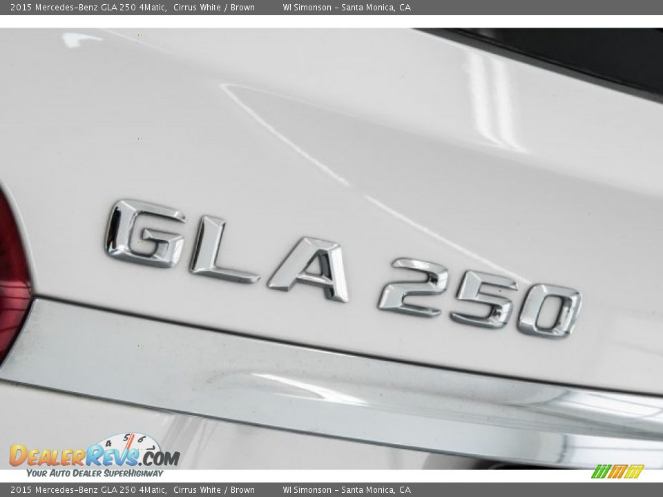 2015 Mercedes-Benz GLA 250 4Matic Cirrus White / Brown Photo #7
