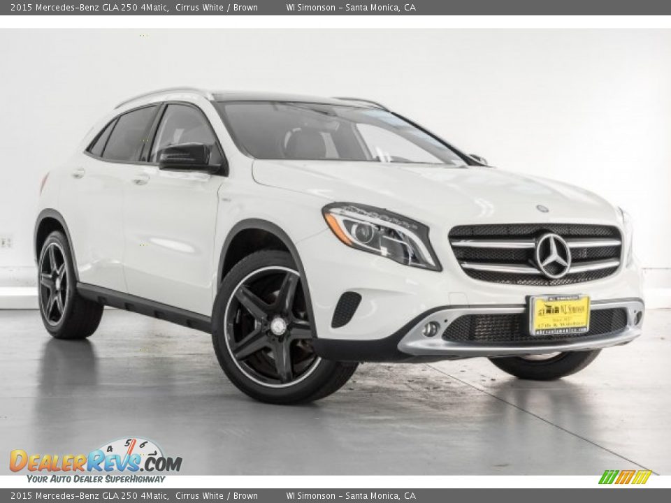 2015 Mercedes-Benz GLA 250 4Matic Cirrus White / Brown Photo #12