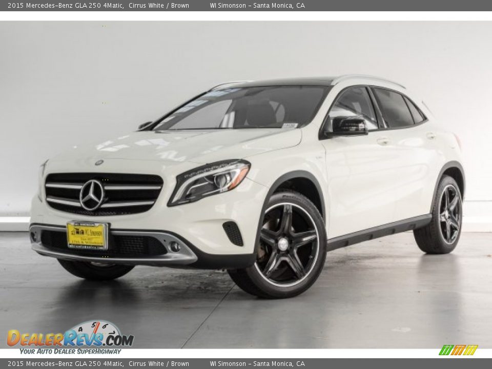 2015 Mercedes-Benz GLA 250 4Matic Cirrus White / Brown Photo #14