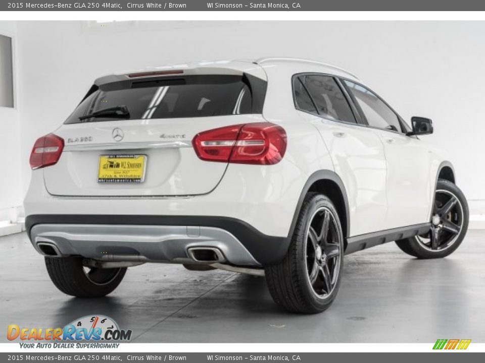 2015 Mercedes-Benz GLA 250 4Matic Cirrus White / Brown Photo #16