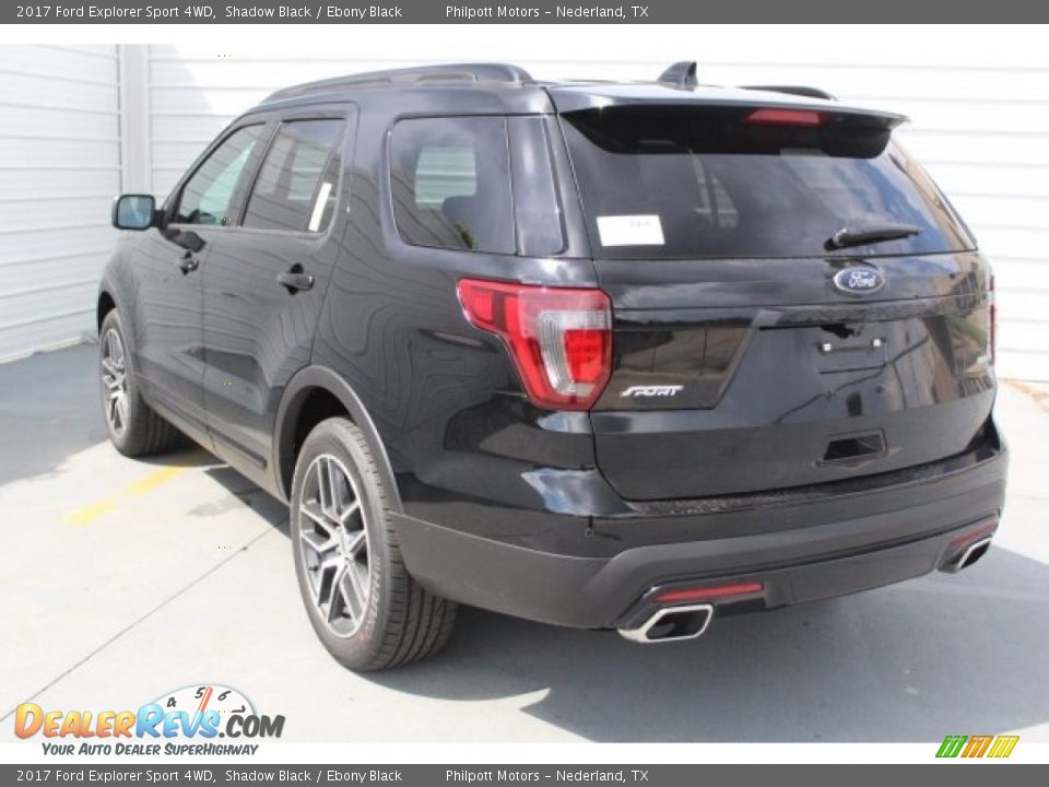 2017 Ford Explorer Sport 4WD Shadow Black / Ebony Black Photo #6