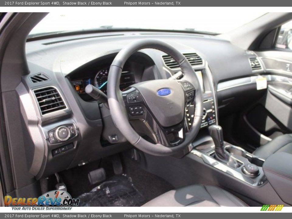 2017 Ford Explorer Sport 4WD Shadow Black / Ebony Black Photo #10