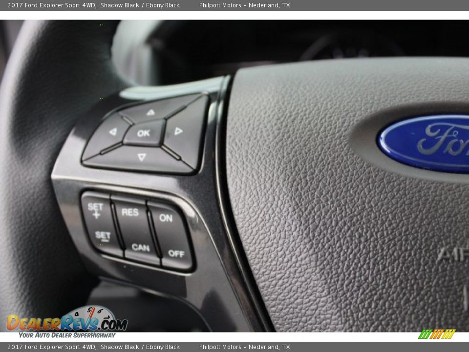 2017 Ford Explorer Sport 4WD Shadow Black / Ebony Black Photo #19