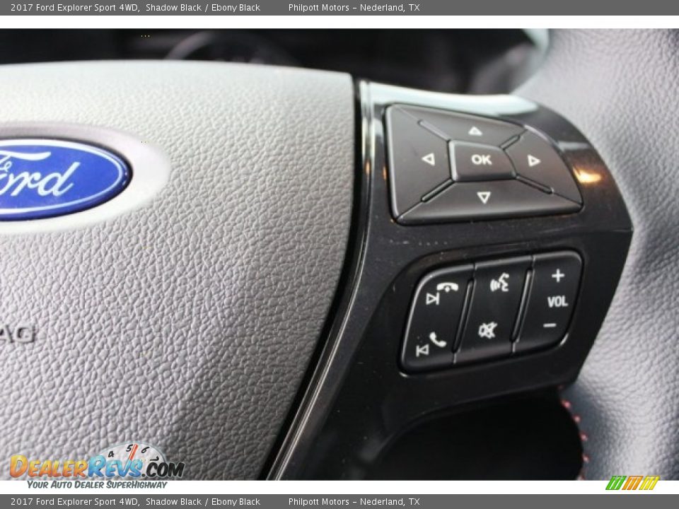 2017 Ford Explorer Sport 4WD Shadow Black / Ebony Black Photo #20