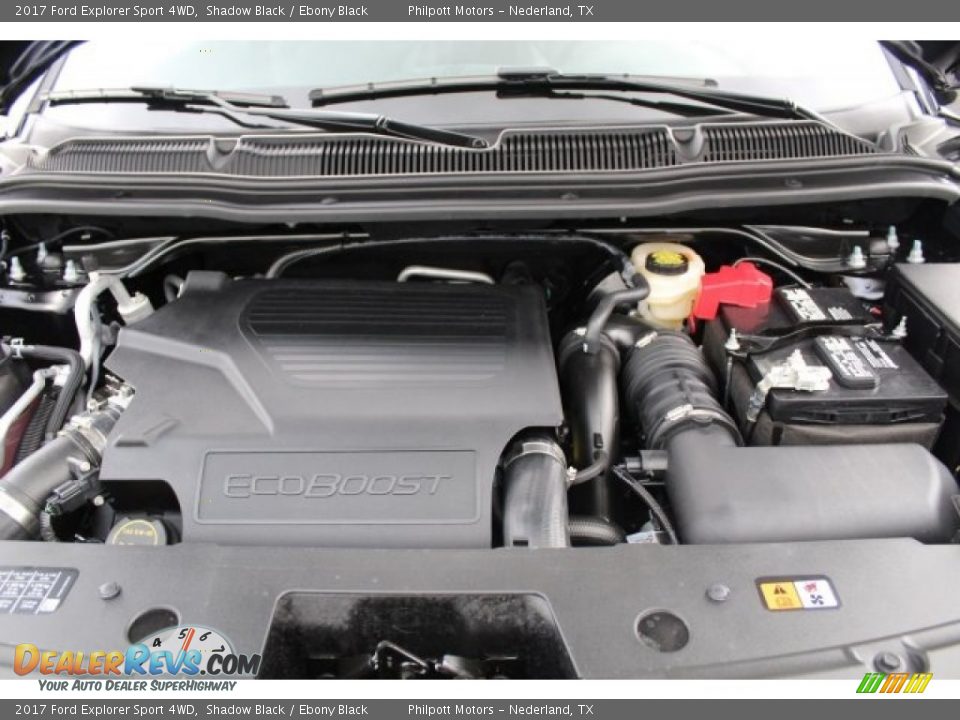 2017 Ford Explorer Sport 4WD Shadow Black / Ebony Black Photo #31
