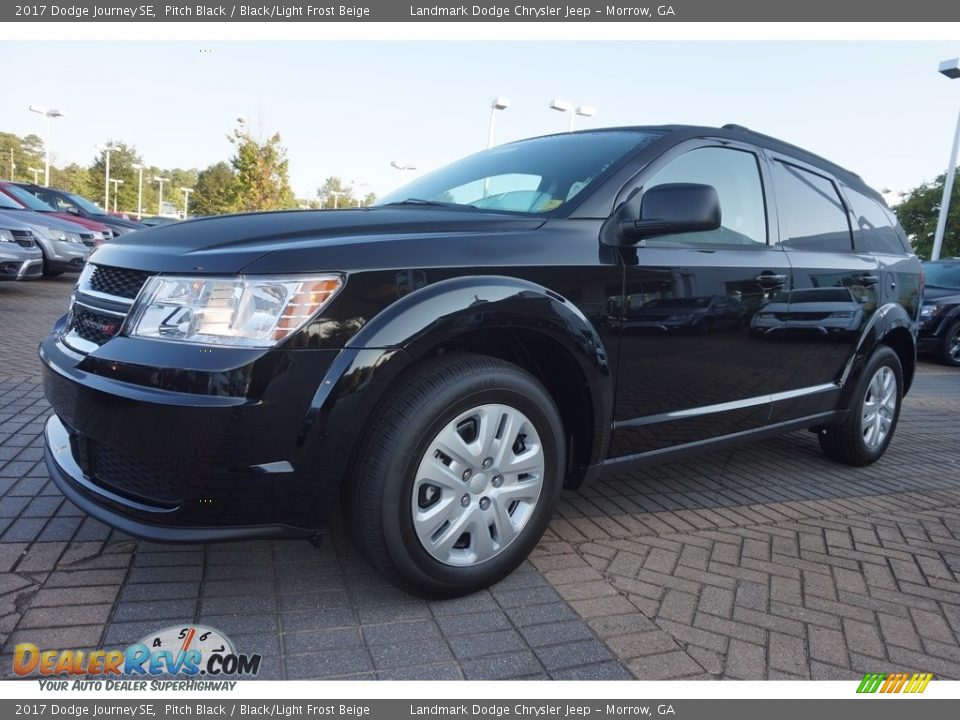 2017 Dodge Journey SE Pitch Black / Black/Light Frost Beige Photo #1