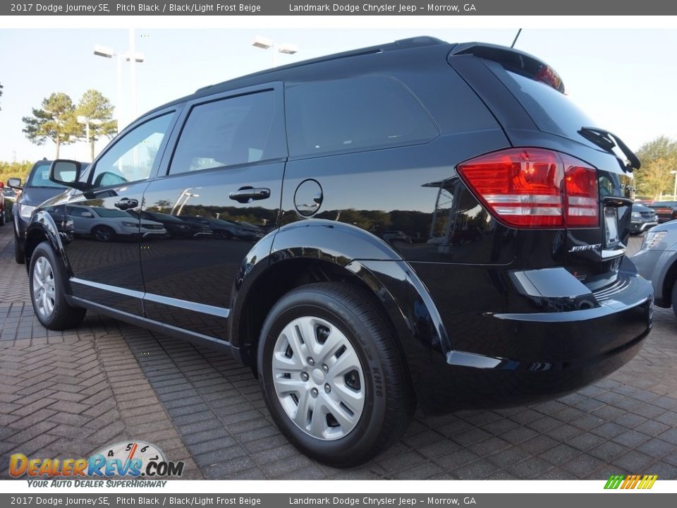 2017 Dodge Journey SE Pitch Black / Black/Light Frost Beige Photo #2