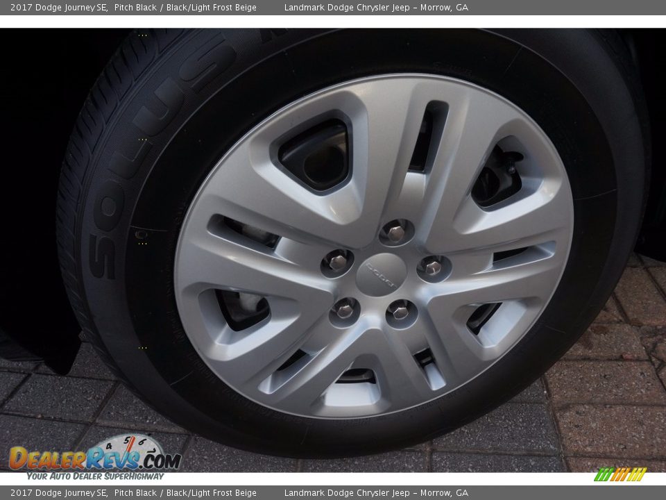 2017 Dodge Journey SE Pitch Black / Black/Light Frost Beige Photo #5