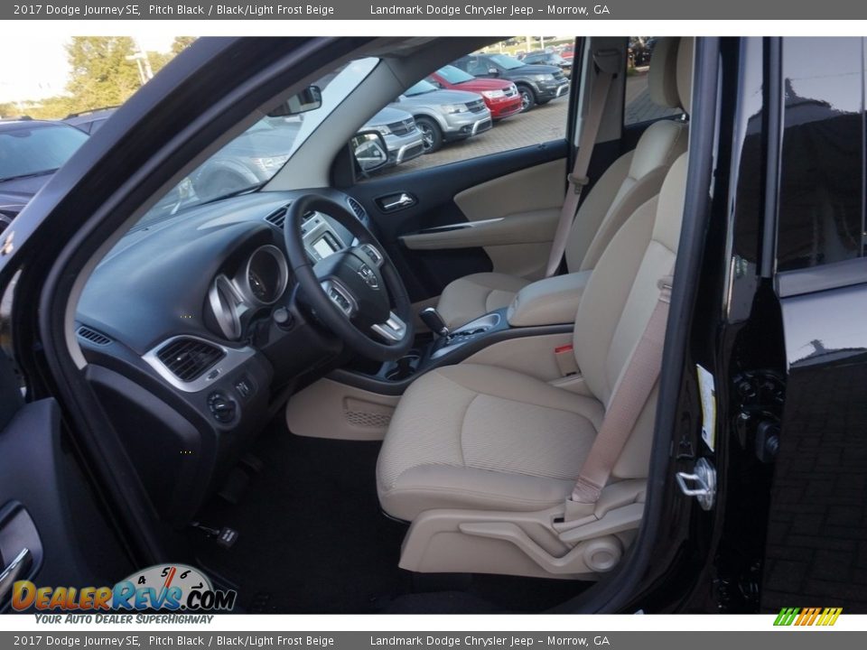 2017 Dodge Journey SE Pitch Black / Black/Light Frost Beige Photo #6