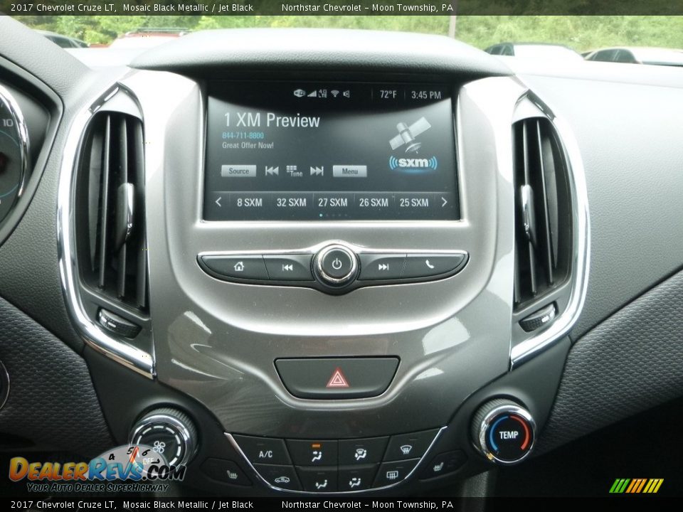2017 Chevrolet Cruze LT Mosaic Black Metallic / Jet Black Photo #18