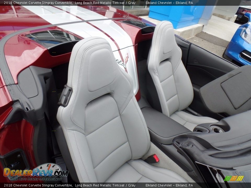 2018 Chevrolet Corvette Stingray Convertible Long Beach Red Metallic Tintcoat / Gray Photo #21