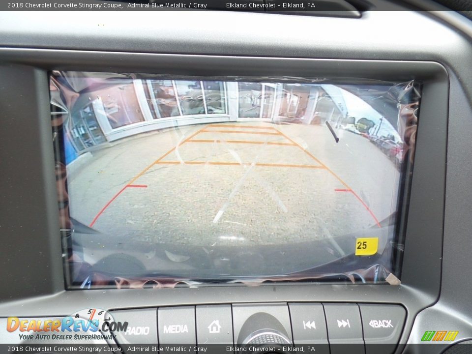 2018 Chevrolet Corvette Stingray Coupe Admiral Blue Metallic / Gray Photo #35