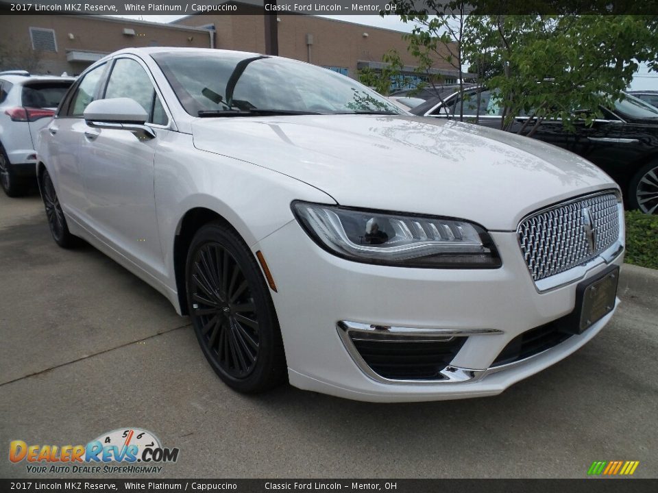 2017 Lincoln MKZ Reserve White Platinum / Cappuccino Photo #1