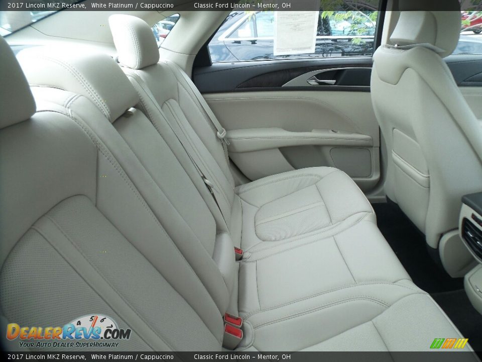 2017 Lincoln MKZ Reserve White Platinum / Cappuccino Photo #6
