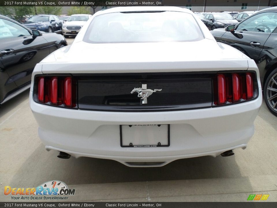 2017 Ford Mustang V6 Coupe Oxford White / Ebony Photo #4