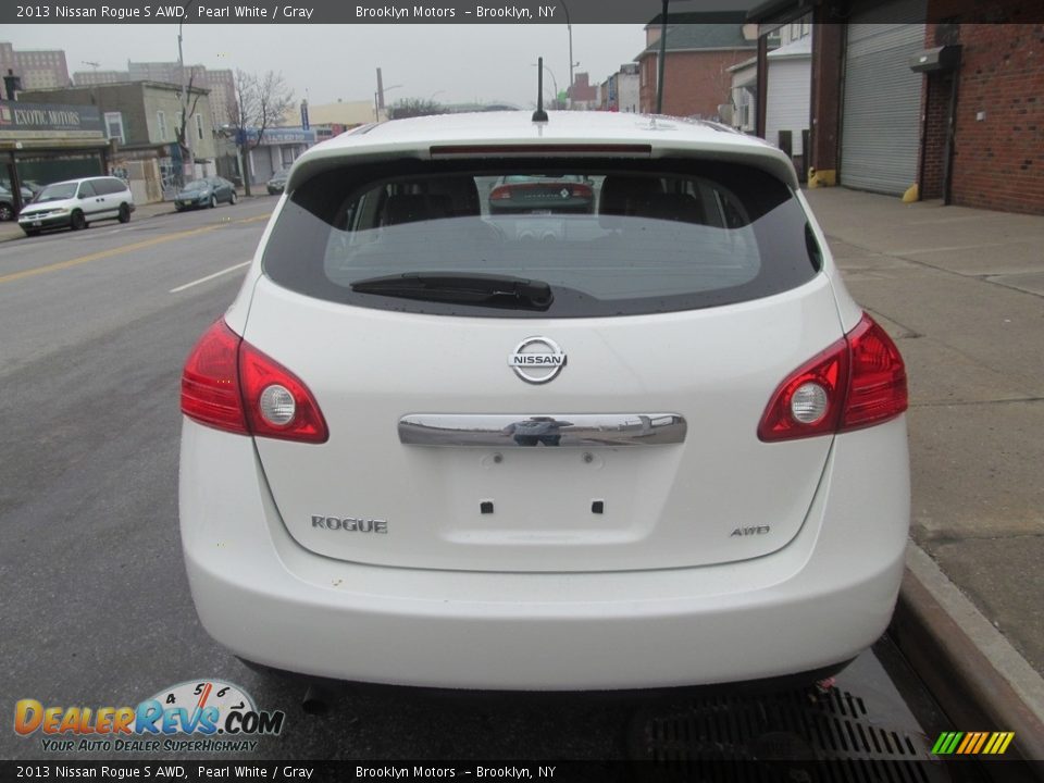2013 Nissan Rogue S AWD Pearl White / Gray Photo #21