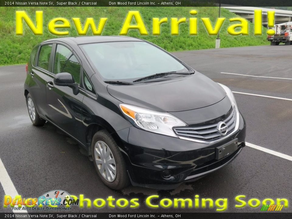 2014 Nissan Versa Note SV Super Black / Charcoal Photo #1