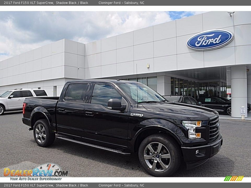 2017 Ford F150 XLT SuperCrew Shadow Black / Black Photo #1