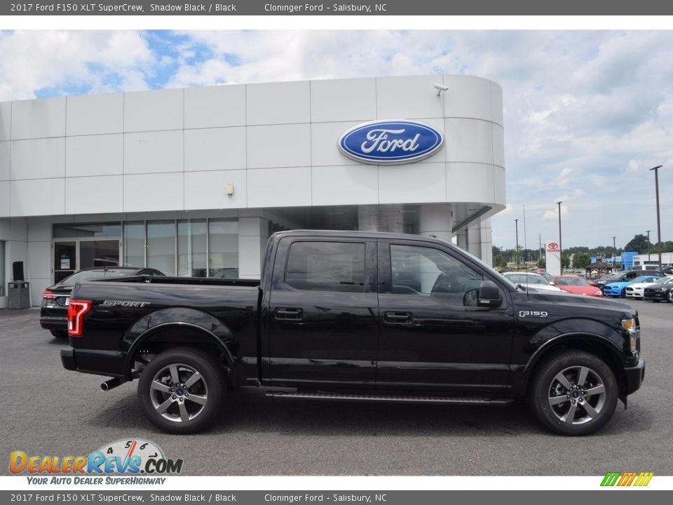 2017 Ford F150 XLT SuperCrew Shadow Black / Black Photo #2