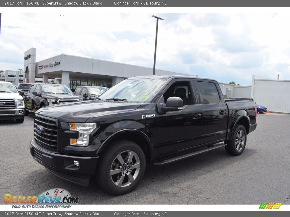 2017 Ford F150 XLT SuperCrew Shadow Black / Black Photo #3