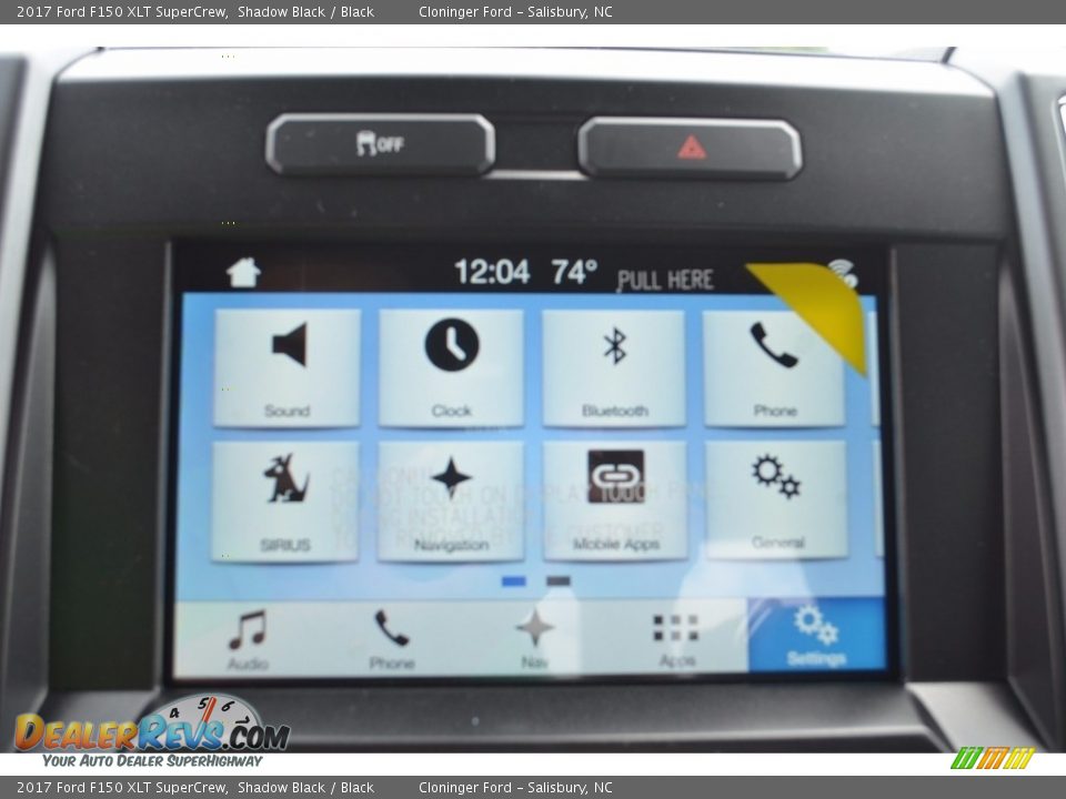 2017 Ford F150 XLT SuperCrew Shadow Black / Black Photo #12