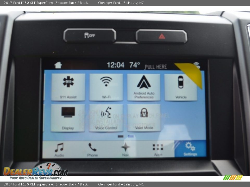 2017 Ford F150 XLT SuperCrew Shadow Black / Black Photo #13