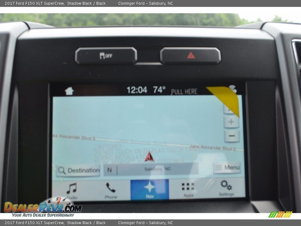 2017 Ford F150 XLT SuperCrew Shadow Black / Black Photo #14