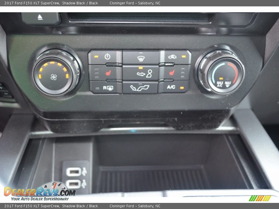 2017 Ford F150 XLT SuperCrew Shadow Black / Black Photo #16