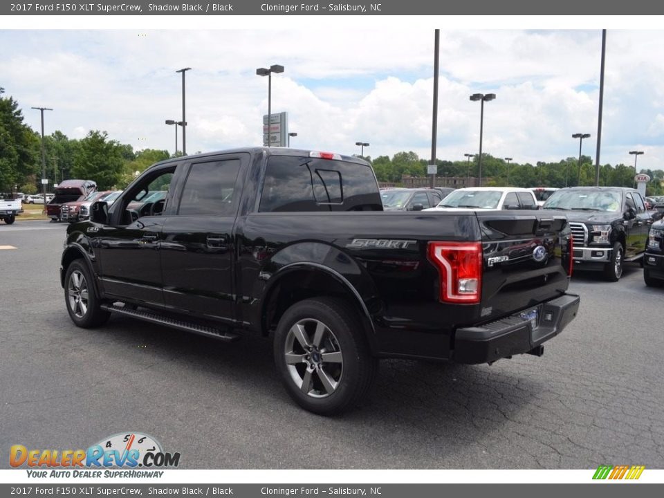 2017 Ford F150 XLT SuperCrew Shadow Black / Black Photo #22