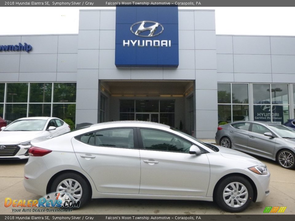 2018 Hyundai Elantra SE Symphony Silver / Gray Photo #1