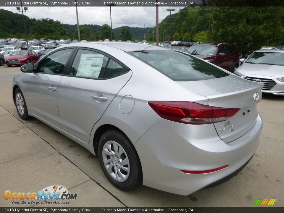 2018 Hyundai Elantra SE Symphony Silver / Gray Photo #6