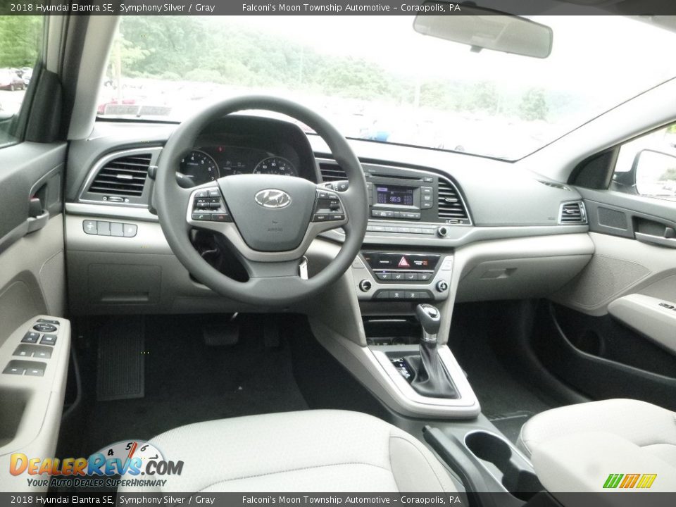 Gray Interior - 2018 Hyundai Elantra SE Photo #10