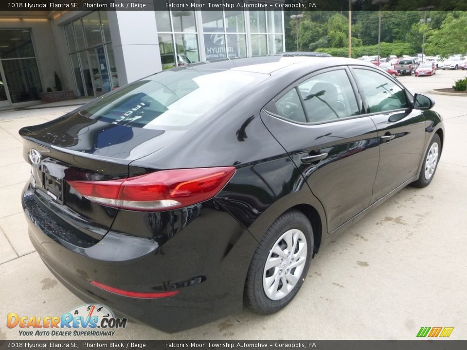 2018 Hyundai Elantra SE Phantom Black / Beige Photo #2