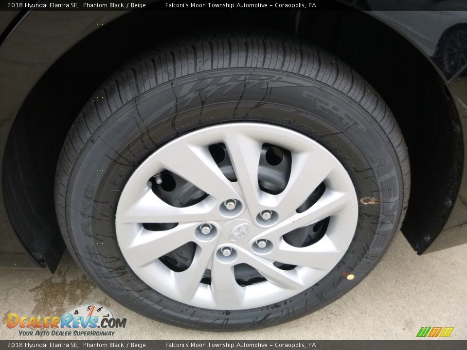 2018 Hyundai Elantra SE Phantom Black / Beige Photo #9