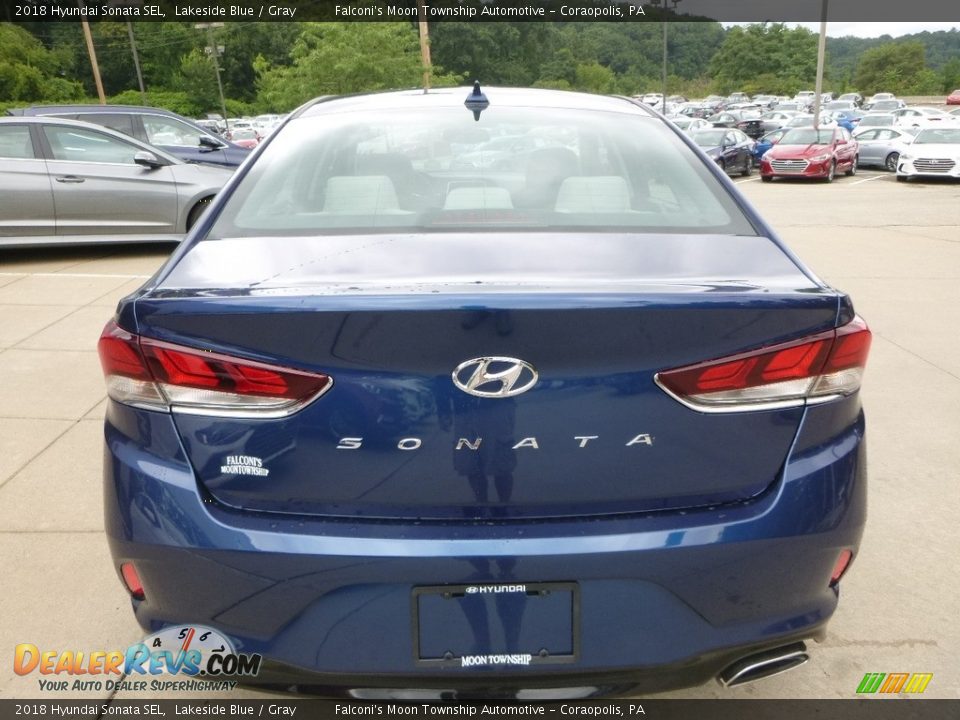 2018 Hyundai Sonata SEL Lakeside Blue / Gray Photo #6