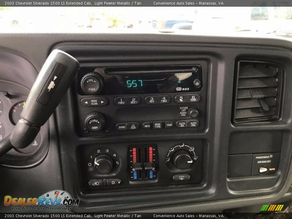 2003 Chevrolet Silverado 1500 LS Extended Cab Light Pewter Metallic / Tan Photo #6