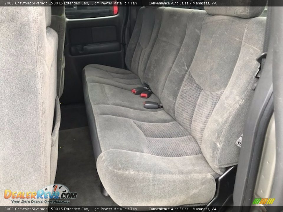 2003 Chevrolet Silverado 1500 LS Extended Cab Light Pewter Metallic / Tan Photo #7