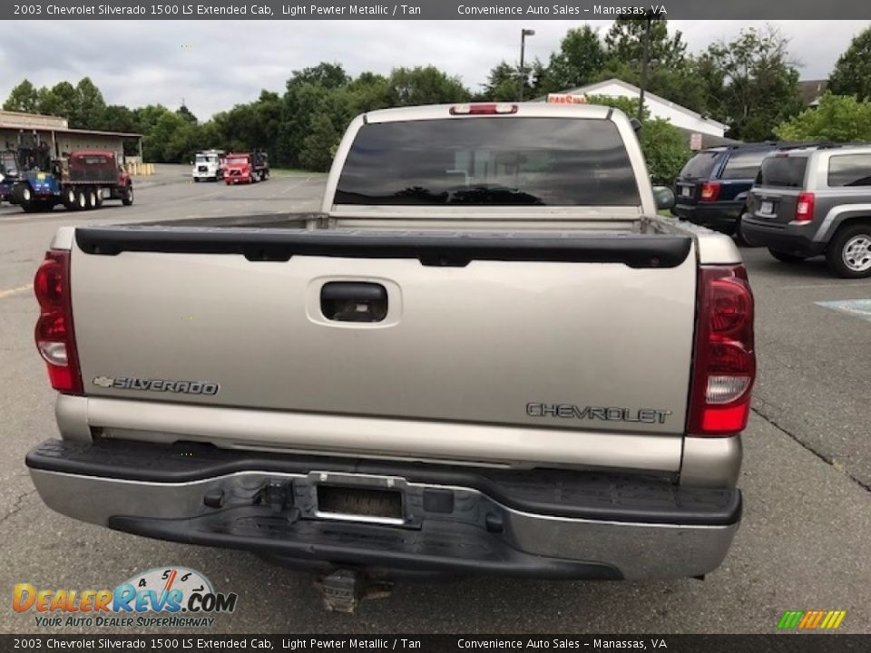 2003 Chevrolet Silverado 1500 LS Extended Cab Light Pewter Metallic / Tan Photo #8