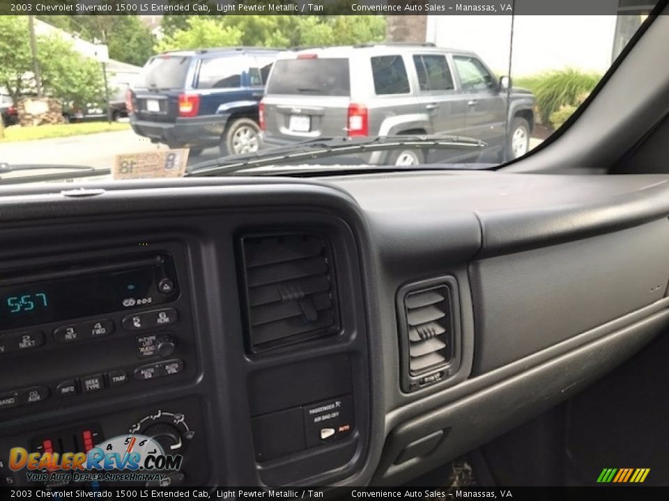 2003 Chevrolet Silverado 1500 LS Extended Cab Light Pewter Metallic / Tan Photo #11