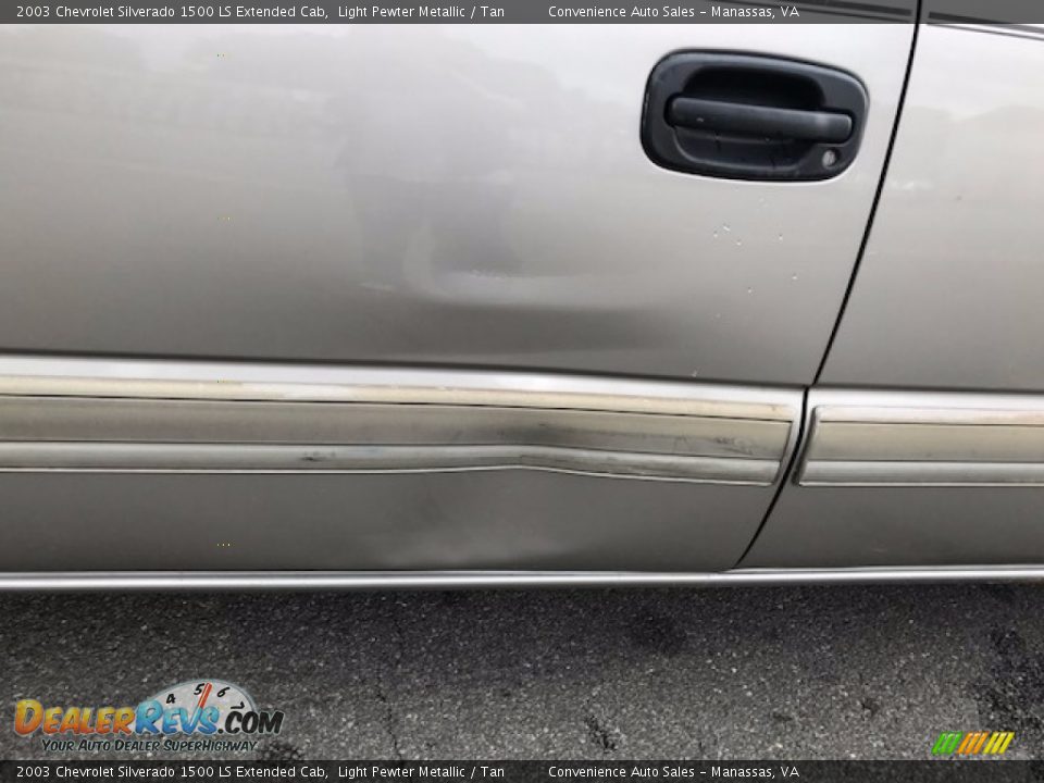 2003 Chevrolet Silverado 1500 LS Extended Cab Light Pewter Metallic / Tan Photo #19