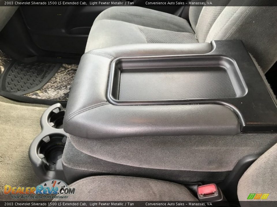 2003 Chevrolet Silverado 1500 LS Extended Cab Light Pewter Metallic / Tan Photo #24