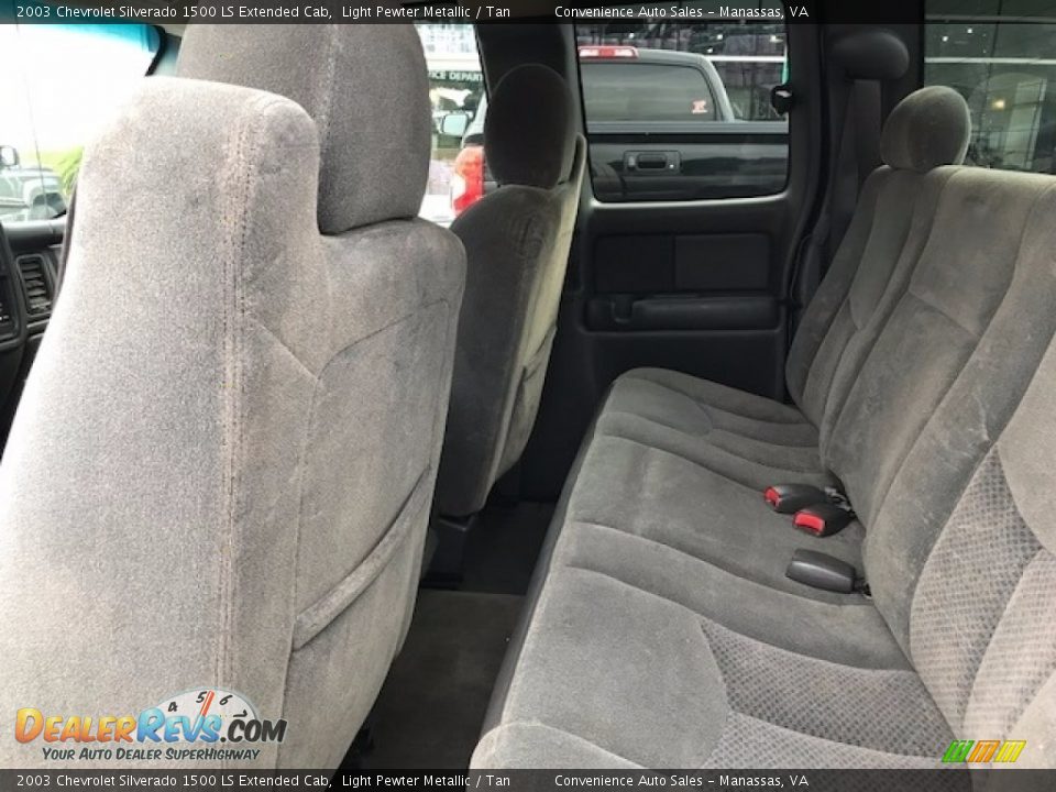 2003 Chevrolet Silverado 1500 LS Extended Cab Light Pewter Metallic / Tan Photo #29