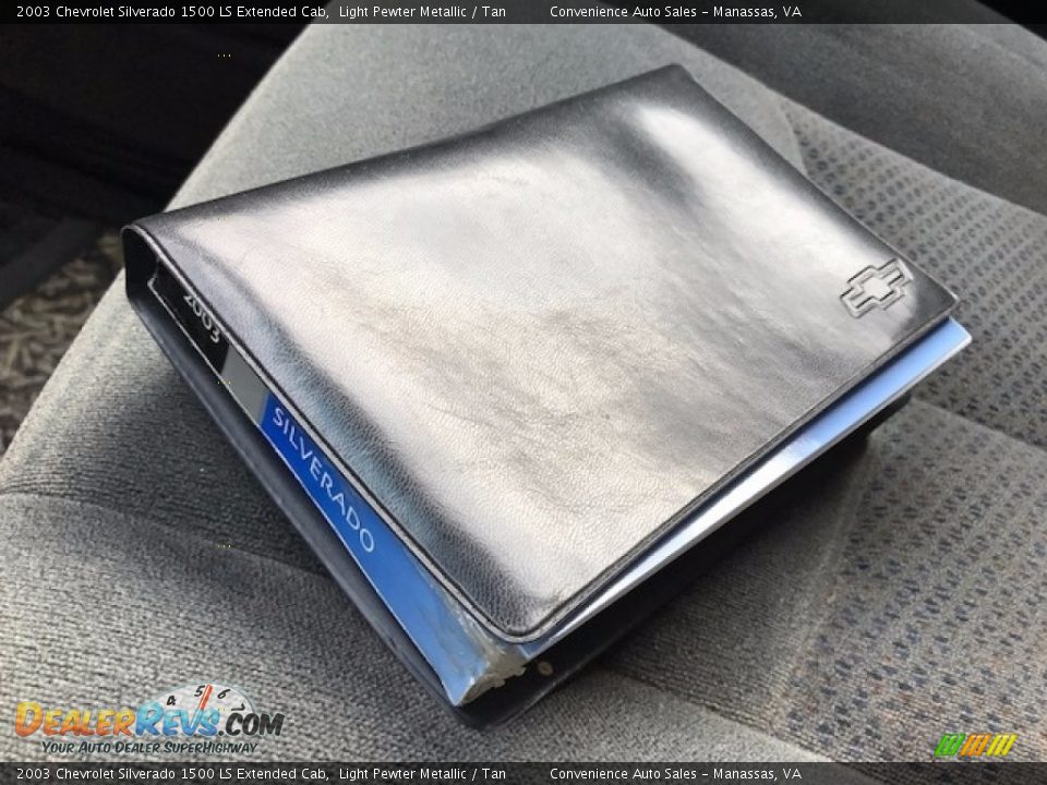 2003 Chevrolet Silverado 1500 LS Extended Cab Light Pewter Metallic / Tan Photo #34
